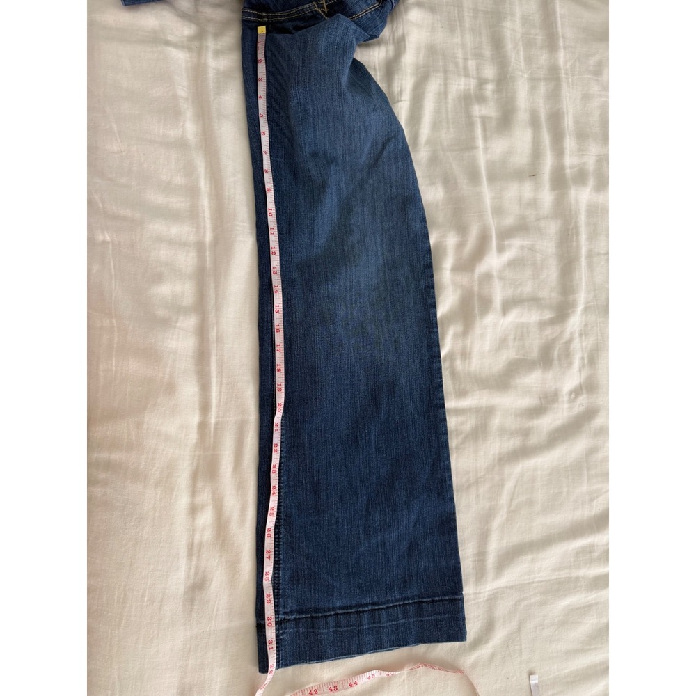 Ariat Trouser Jeans Womens 32R Wide Leg Western Cowgirl Denim - Picture 10 of 10